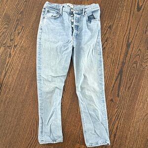 Agolde Women’s Light Blue Straight Jeans